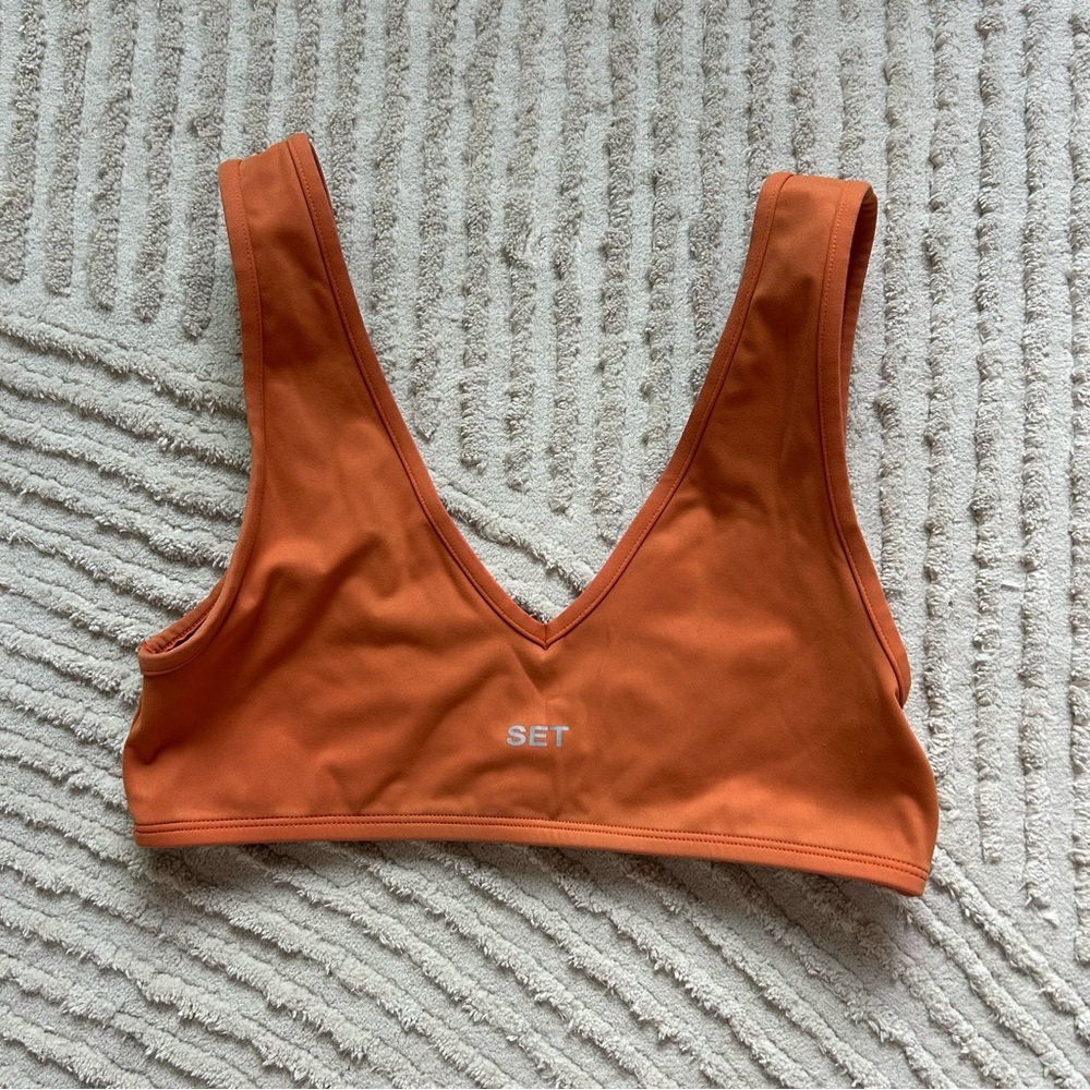 Set Active Orange Sports Bra